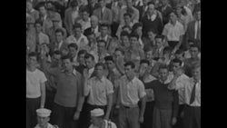 Celebration at Ft. McHenry, MD, of 128th Anniversary of 'Star-Spangled Banner' during World War II News Clip