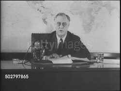 FDR Delivers Second Wartime Speech Pt 1 News Clip