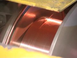 Rolled copper Stock Footage