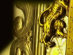 ECU PAN Shot of Scare Jewish item / London, United Kingdom  Stock Footage