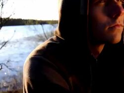 Young Criminal with Gun - Action Pose Stock Footage