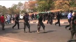 Police try to control thousands of protesters in capital News Clip