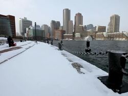 Winter in Boston Stock Footage