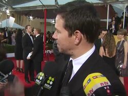 INTERVIEW: Mark Wahlberg at the 17th Annual Screen Actors Guild Awards - Arrivals Part 3 at Los Angeles CA. (Footage by WireImage Video/GettyImages) Stock Footage