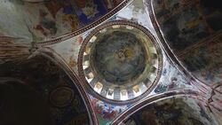 Mural Paintings in Bagrati Cathedral Stock Footage