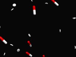 it's raining pills! Stock Footage