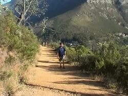 Mountaineering In Cape Town Stock Footage