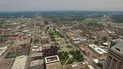 Aerial Indiana Indianpolis Stock Footage