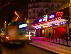 HD Timelapse: Pedestrians Crowded at Red Light Districts in Paris Stock Footage