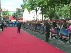 ATMOSPHERE:  The Great British Premiere of Chariots of Fire at Leicester Square on July 10, 2012 in London, England (Footage by WireImage Video/Getty Images) Stock Footage