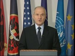 President pledges independence from Serbia in 2008 News Clip