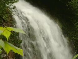 A waterfall in a natural park Stock Footage