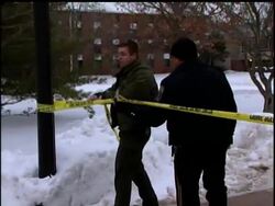 Authorities say a man dressed in black opened fire from a stage of a lecture hall at Northern Illinois University, killing four people and himself. Police say the gunman was not a student at the school News Clip