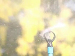water sprinkler Stock Footage