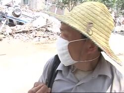 Demolition; disinfecting ruins; classes resume at temporary housing News Clip