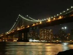 Manhattan Bridge Timelapse Stock Footage