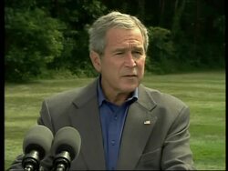 US President Bush and Afghan President Karzai presser News Clip