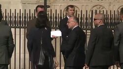 CLEAN : France's Hollande pays tribute to murdered priest News Clip