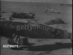 British Eighth Army At An Abandoned German Camp News Clip