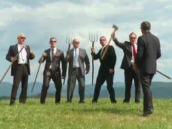 NTSC DOLLY: Business Battle Stock Footage