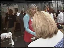 Los Angeles Mission Thanksgiving Stock Footage