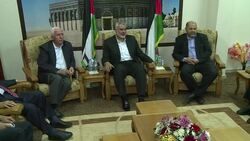 CLEAN : Hamas evacuates Mahmud Abbas house in Gaza News Clip