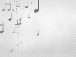 Floating Musical Notes - Simple Grey (Full HD) Stock Footage