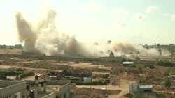 Houses demolished to make way for buffer zone along border with Gaza News Clip