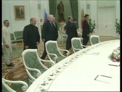 RUSSIA: YELTSIN MEETS PAKISTANI &amp; JAPANESE LEADERS News Clip