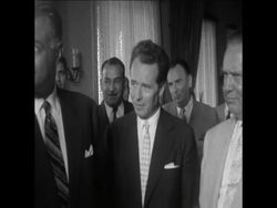 SYND 22 6 60 EGYPT PRESIDENT NASSER AND YUGOSLAV PRESIDENT TITO MEET Instructional Video
