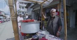 Street seller, Bahrain, Swat Valley Stock Footage