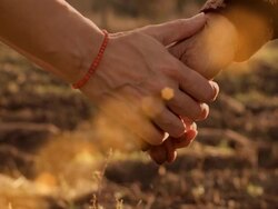 Holding Hands Stock Footage