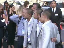 Charles Luu, Mark Luu, Lance Luu at Pacific Rim Los Angeles Premiere on 7/92013 in Hollywood, CA. (Footage by WireImage Video/Getty Images Entertainment Video) Stock Footage