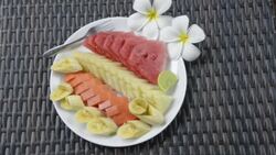 Fresh Fruit salad Stock Footage