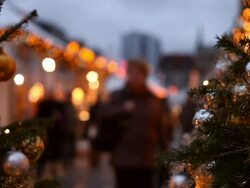 christmas market - timelapse Stock Footage