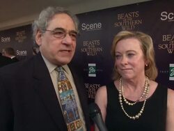 INTERVIEW - Stephen Gilula & Nancy Utley on on the movie, Quvenzhane Wallis & the premiere at Fox Searchlight Pictures And Cinereach Present 'Beasts Of The Southern Wild' Premiere & Party, New Orleans, Louisiana, 06/25/12. Stock Footage