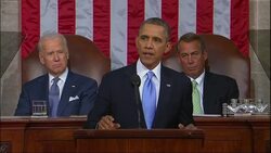President gives annual State of the Union address, comments at length on foreign affairs News Clip