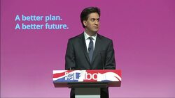 Ed Miliband Speech in Warington Part Three News Clip