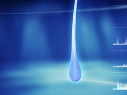 Dermatology. Structure of the hair. Demo Stock Footage