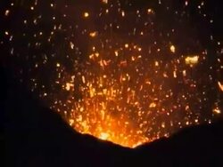 Volcanic eruptions on Mt. Etna, Sicily, Italy. Stock Footage