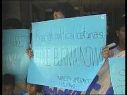 PHILIPPINES: FREE BURMA COALITION MEMBERS DEMONSTRATION News Clip