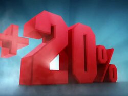 Percentage animation. +10% +20% +30% +40% +50% Stock Footage