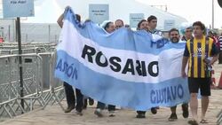 CLEAN : Argentinian fans invade Porto Alegre ahead of Nigeria clash News Clip