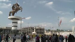 CLEAN : Macedonia PM rallies supporters as protesters dig in News Clip