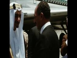 SYND 20-6-71 KING FAISAL ARRIVES IN CAIRO News Clip