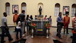 CLEAN : Venezuelans view Chavez remains News Clip