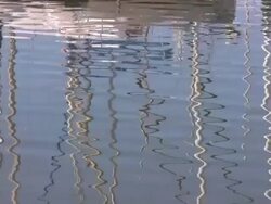 Boat Reflection Stock Footage