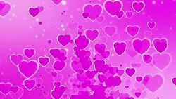 Pink Flying Hearts (Loopable) Stock Footage
