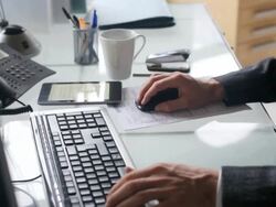 Office work male Stock Footage