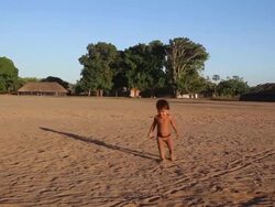 Kamayura Tribe Of The Xingu Indian Reserve Stock Footage